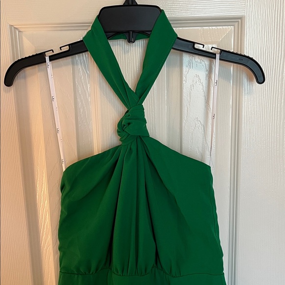 NWT Lulus Knotted Halter Wide Leg  Jumpsuit - Picture 4 of 14
